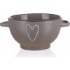 Banquet miska keramická HEART 660 ml hnědá