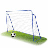 TRÉNINGOVÁ FUTBALOVÁ BRÁNKA NA FUTBAL 213x152x76CM MODRÁ