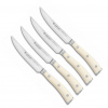 Sada steakových nožů CLASSIC IKON Creme White 4 ks - Wüsthof Dreizack Solingen (Nože na steak CLASSIC IKON Creme White 4 ks - Wüsthof Dreizack Solingen)