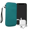 kwmobile Universal telefon Pouch Size XXL - 7 - Neoprene smartphone Pouch with Zip - Water-Repellent Mobile Pouzdro na telefon - Sleeve in petrolejová