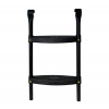 Aga Rebrík na trampolínu 180 - 250 cm, čierny