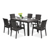 Novussi LIVERNO 6+1 terasový set Brown