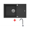 Sinks LINEA 780 XC Granblack + Elasta nerez/čierna