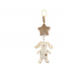 Hračka na kočík Teddies Zajac s hviezdou záves na postieľku naťahovací hrací strojček (5904209891115)