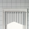 vidaXL Záclonové koľajnice 2 ks biele a strieborné 90-130 cm hliník - Srieborná - 90467-44736