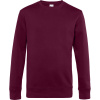 B&C Mikina KING Crew Neck, pánská COT01U01Kx5503-dark cherry L Třešeňová tmavá