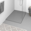 vidaXL Sprchová vanička SMC sivá 100x70 cm - Sivá - 98376-60583