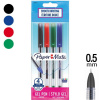 Gelové pero PaperMate Jiffy Gel - s víčkem, 0.5 sada 4 barev