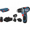 Bosch - 12V AKU vŕtací skrutkovač s príslušenstvom, 2x aku 2,0 Ah Li-Ion, nabíjačka 06019F6000