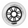 POWERSLIDE Biele kolieska Powerslide Spinner (4 kusy) (tvrdosť: 88A, veľkosť koliesok: 80 mm)
