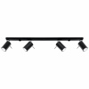 Sollux Lighting Ring stropné svietidlo 4x40 W čierna SL.0332