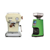 Ascaso Dream PID, Sweet Cream + Eureka Atom 60, kawasaki green