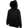 Fruit of the Loom F.O.L. | Classic Kids Hooded Sweat Detská mikina s kapucňou_16.2043 Farba: black, Veľkosť: 152