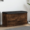Úložná lavička dymový dub 82x42x45 cm kompozitné drevo-ForU-835051