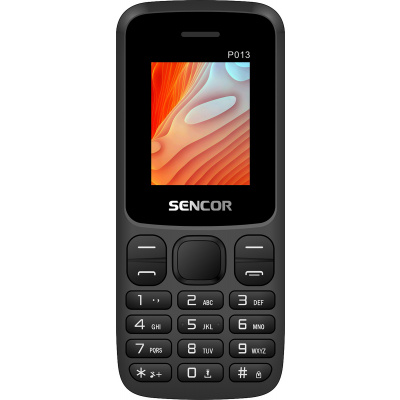 SENCOR ELEMENT P013 Mobilný telefón, displej 1,77" 160×128 TFT, podpora Micro SDHC, Modrátooth, Micro USB, svietidlo, FM rádio, prehrávač ELEMENT P013