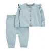 CARTERS CARTER'S Set 2dielny sveter, nohavice Blue dievča NB/ veľ. 56
