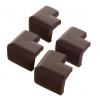 Dreambaby Ochrana rohov z penovej gumy, 4ks, hnedá