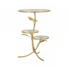 Mauro Ferretti Odkladový stolík Poličky 45 cm zlatý