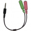 GENIUS ACC-100 audio adaptér 2x female 3,5mm jack na 1x male 3,5