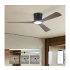 ZEVENTI - LED stropný ventilátor AUREX LED/24W/230V Wi-Fi Tuya čierna/orech + diaľkový ovládač ZEV038 + záruka 3 roky zadarmo