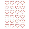 dekorácia samolepiace kryštaly SRDCE 24 ks