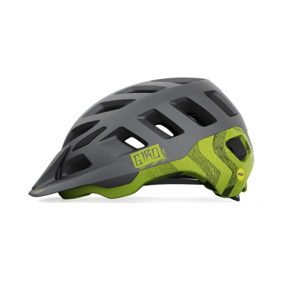 Helma GIRO Radix MIPS mat metalic black/lime Podkarta: L