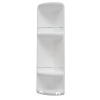 Gedy CAESAR rohová polička s 3 poschodiami, 226x710x160 mm, ABS plast, biela 7081