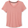 SMARTWOOL Dámske tričko W MERINO SPORT 120 V-NECK SHORT SLEEVE light mahogany - oranžové Farba: Oranžová, Veľkosť: XS