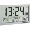 TFA Dostmann 60.4517.54 DCF nástenné hodiny 368 mm x 230 mm x 29 mm strieborná veľký displej; 60.4517.54
