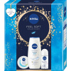 Nivea dámska darčeková sada FEEL SOFT krém 100 ml+ sprchový gél 250 ml+ antiperspirant 50 ml