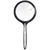 TOOLCRAFT TO-8976468 ručná lupa Zväčšenie: 2 x, 4 x, Veľkosť objektívu: (Ø) 76 mm, čierna; TO-8976468