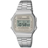 Hodinky Casio A168WA-8AYES Vintage strieborné, dátumovka, stopky, klasické