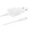 Originálna rýchlonabíjačka Samsung EP-T2510EWE + dátový kábel USB-C EP-DN980BWE 25W biela (OOB Bulk)