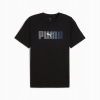 PUMA PÁNSKE TRIČKO T-SHIRT ESS LOGO LAB ČIERNE veľ. M