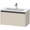 DURAVIT Ketho 2 závesná skrinka pod umývadlo Compact, 1 zásuvka, 810 x 390 x 440 mm, taupe super matná, K25056083830000