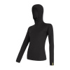 Triko dlouhé dámské SENSOR MERINO DOUBLE FACE s kapucou černé XL