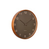 Karlsson 5993MG dizajnové nástenné hodiny hnedé,priemer 40 cm