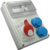 Rozvodnica zásuvková ROS-FI 3203, 1x32A/400V, 5p, 2x230V domová, istená + chránič, IP44