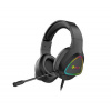 Herné slúchadlá C-TECH Midas (GHS-17BK), casual gaming, RGB podsvietenie, čierna GHS-17BK