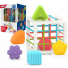 WOOPIE BABY Flexibilná senzorická kocka Baby Sorter Farebné tvary