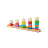 Bigjigs Toys Nasadzovanie Dúhová rodina