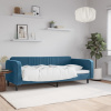 zahrada-XL Denná posteľ modrá 90x200 cm zamat 354085