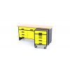 Kovový pracovný stôl SK6 Farebné prevednie: Žltá