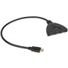 přepínač 3x hdmi - 1x hdmi cabletech zla0310