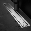 CONFLUO PREMIUM LINE 65 cm dlhý nerezový sprchový žľab s chrómovaným rámom