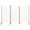 vidaXL 3-panelový paraván biely 260x180 cm látka - Biela - 179114-113247