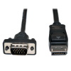Video kábel DisplayPort 1.2 s aretáciou / VGA (Samec/Samec), 1.8m P581-006-VGA-V2