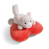 NICI Love Mačička huňatá ležiaca srdce 13cm