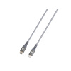 Kábel Skross USB typ C - Apple Lightning 2 m strieborný (USBC-TO-LIGHT-200-STEEL)