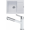 Set Franke G191 (dřez MRG 611-62 Bílá-led + baterie FC 3055.094 ORBIT Chrom/Bílá-led) 114.0650.605